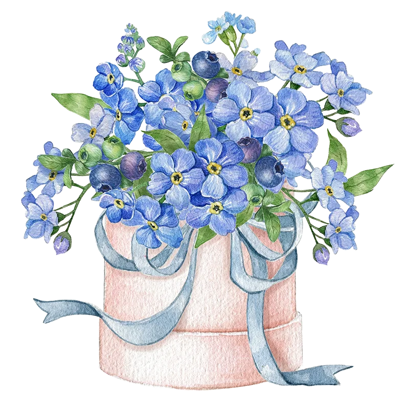 Flower box arrangement by Floba Flower Boutique