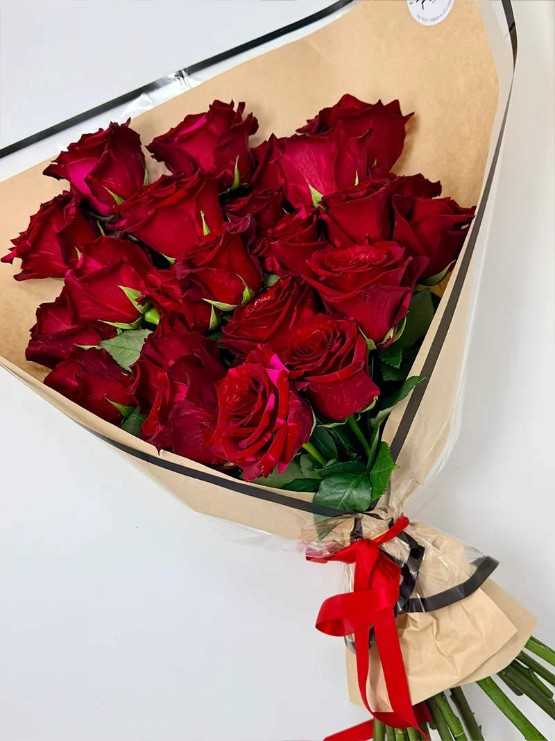24 Red Rose Bouquet – Vancouver 24 red rose bouquet in Vancouver
