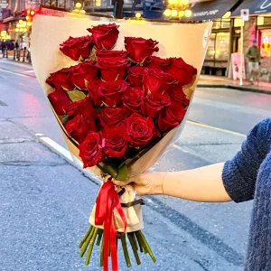 classic red rose bouquet