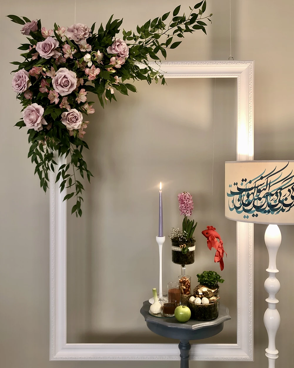 Haft-Seen table floral design by Floba Flower Boutique Vancouver